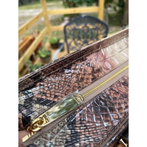 Brahmin NWT Ashlee Diamondback Ombre Malborne Purse RV $365 - Picture 4 of 13